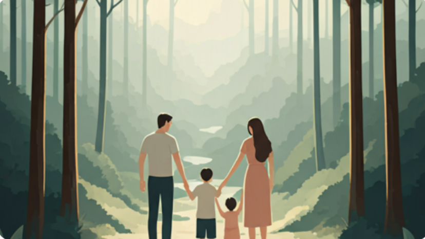 family in a supportive counselling session