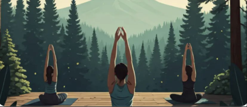 person practicing mindfulness in a calm setting